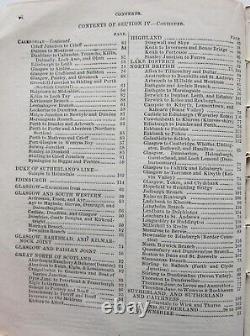 C1887 Bradshaw's Handbook Scotland Ireland Railways Dublin Edinburgh Glasgow Map