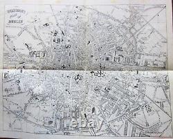 C1887 Bradshaw's Handbook Scotland Ireland Railways Dublin Edinburgh Glasgow Map