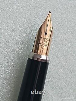 CROSS fountain pen with gold trim 14 k. 585 M nib Made in IRELAND