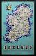 C. 1956 Ireland Pictorial Map Travel Poster Irish Tourist Board Vintage Original