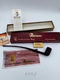 Churchwarden Rusticated Dublin Fishtail Churchwarden Irish Estate Pipe