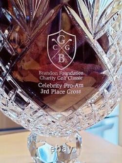 Collectible Jack badash Crystal Bowl trophy signed. GCGB celebrity Pro-Am