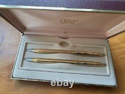 Cross Century 18K Rolled Gold Ball Pen & Pencil Set Ireland