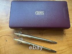 Cross Century 18K Rolled Gold Ball Pen & Pencil Set Ireland