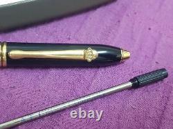Cross Townsend Royal Crown Black Lacquer Refillable Ballpoint Pen