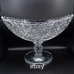 DAMAGED Waterford Crystal Prestige Collection Boat Bowl 13 1/4 FREE USA SHIP