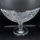 Damaged Waterford Crystal Prestige Collection Boat Bowl 13 1/4 Free Usa Ship