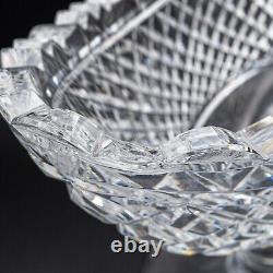 DAMAGED Waterford Crystal Prestige Collection Boat Bowl 13 1/4 FREE USA SHIP