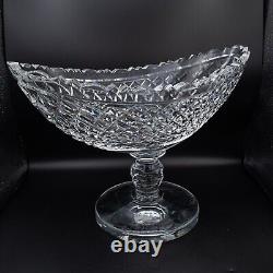 DAMAGED Waterford Crystal Prestige Collection Boat Bowl 13 1/4 FREE USA SHIP