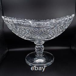 DAMAGED Waterford Crystal Prestige Collection Boat Bowl 13 1/4 FREE USA SHIP