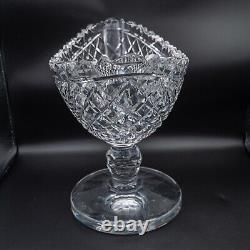 DAMAGED Waterford Crystal Prestige Collection Boat Bowl 13 1/4 FREE USA SHIP