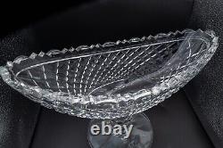 DAMAGED Waterford Crystal Prestige Collection Boat Bowl 13 1/4 FREE USA SHIP