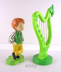Disney WDCC Small World, Ireland, a Merry Jig and Harp w Box and COA