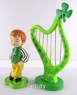 Disney WDCC Small World, Ireland, a Merry Jig and Harp w Box and COA