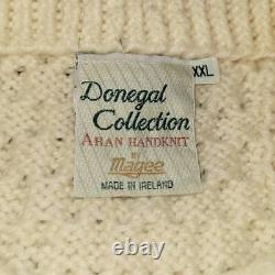 Donegal Collection Aran Handknit by Magee Made in Ireland Cable Knit Fisherman S