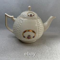 Donegal Parian China Irish Claddagh Ring Design Teapot