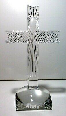 EXCELLENT Waterford Crystal Spirituality Standing Cross 10 Made in ireland