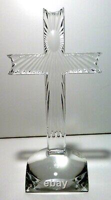EXCELLENT Waterford Crystal Spirituality Standing Cross 10 Made in ireland