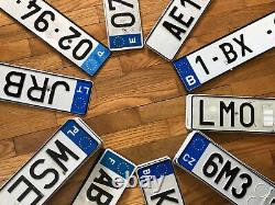 Europe/ European License Plates Many Countries Available Craft Condition