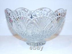 Exquisite Waterford Crystal Seahorse Classic Collection 10 Footed Bowl