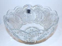 Exquisite Waterford Crystal Seahorse Classic Collection 10 Footed Bowl