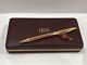 Fuji Cross Ballpoint Pen 18kt Twist Mechanism Blue Ink Made In Ireland With Box