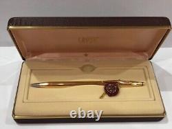 Fuji Cross Ballpoint Pen 18Kt Twist Mechanism Blue Ink Made In Ireland With Box