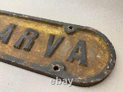 GNRI Ireland Scarva Co Down Railway Station lamp tablet cast plate sign