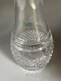 Galway Irish Crystal Decanter in Claddagh Pattern, Exc Cond HTF, Orig Stopper