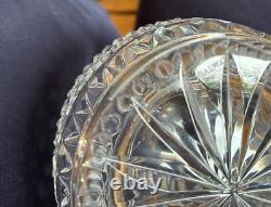 Galway Irish Crystal Decanter in Claddagh Pattern, Exc Cond HTF, Orig Stopper