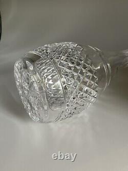 Galway Irish Crystal Decanter in Claddagh Pattern, Exc Cond HTF, Orig Stopper