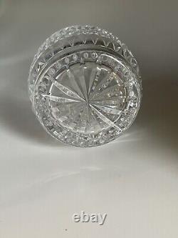 Galway Irish Crystal Decanter in Claddagh Pattern, Exc Cond HTF, Orig Stopper