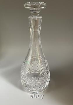 Galway Irish Crystal Decanter in Claddagh Pattern, Exc Cond HTF, Orig Stopper