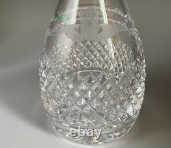 Galway Irish Crystal Decanter in Claddagh Pattern, Exc Cond HTF, Orig Stopper