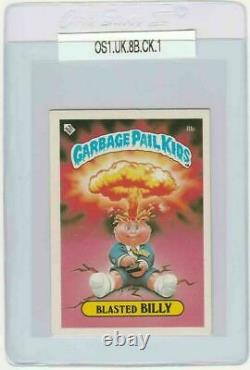 Garbage Pail Kids Blasted Billy 8b GPK Topps 1985 British Series 1 UK mini 2x3