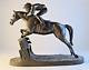 Genisis Fine Arts Horse And Rider Steeplechace Race 8 Statue Signed R Donaldson