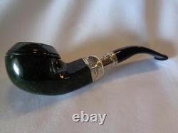 Green Peterson #80S Sterling Silver Spigot Fishtail Estate Pipe FREE SHIPPING