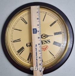 Guinness Beer Arthur Guinness Hechinger Quartz Analog Wooden Wall Clock 10Dia