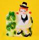 Happy St Patricks Day! Cute 1950s Irish Girl Figurine Planter Relpo Rubens