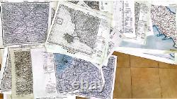 HUGE Lot 24 Vintage Map War Office WW2 World War 2 Maps Unique Vintage WWii