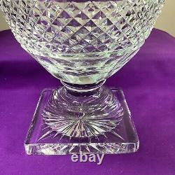 Huge Waterford Crystal Master Cutter Footed Sawtooth Edge Vase / Urn 347
