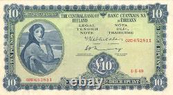 Ireland 10 Pounds P-66b 1969 dated Foreign Paper Money Paper Money For