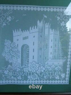 Ireland Bunratty Castle Irish Lace Framed Matted 24