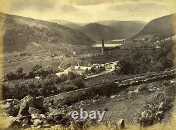 Ireland Eire Wiclow Vale of Glendalough Old Albumen Photo 1875