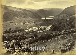 Ireland Eire Wiclow Vale of Glendalough Old Albumen Photo 1875