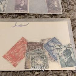 Ireland Stamp Collection In Glassines. Great Lot Of Early Eire Stamps