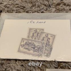 Ireland Stamp Collection In Glassines. Great Lot Of Early Eire Stamps