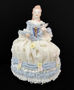 Irish Dresden Lolita Ireland Lolietta Blue Figurine Lace Doll