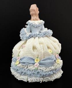 Irish Dresden Lolita Ireland Lolietta Blue Figurine Lace Doll