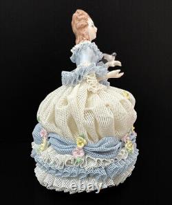 Irish Dresden Lolita Ireland Lolietta Blue Figurine Lace Doll